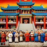**

A vibrant mural depicting the historical traditions of a Chinese community, showcasing traditional industries, historical events, and important figures. Capture the essence of community pride and cultural heritage through colorful imagery and storytelling.

**
