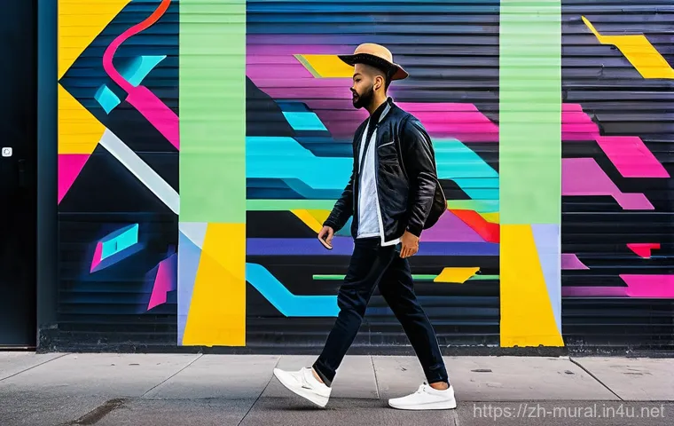 벽화여행 팁과 트릭 - **Prompt 2: Community Mural and Children Playing**
    "A heartwarming scene featuring a large, colo...