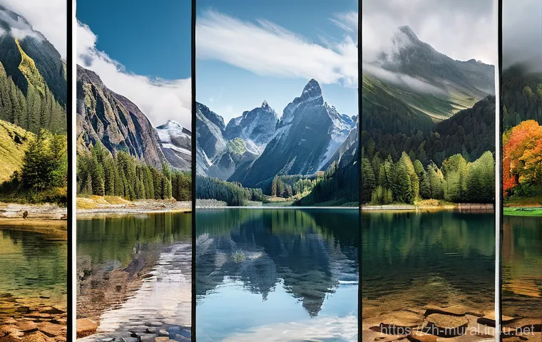 벽화여행 충청도 벽화마을 - Here are three detailed image prompts for generating images, adhering to all specified guidelines: